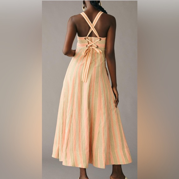 Maeve Square-Neck Tie-Back A-Line Dress - Picture 3 of 4